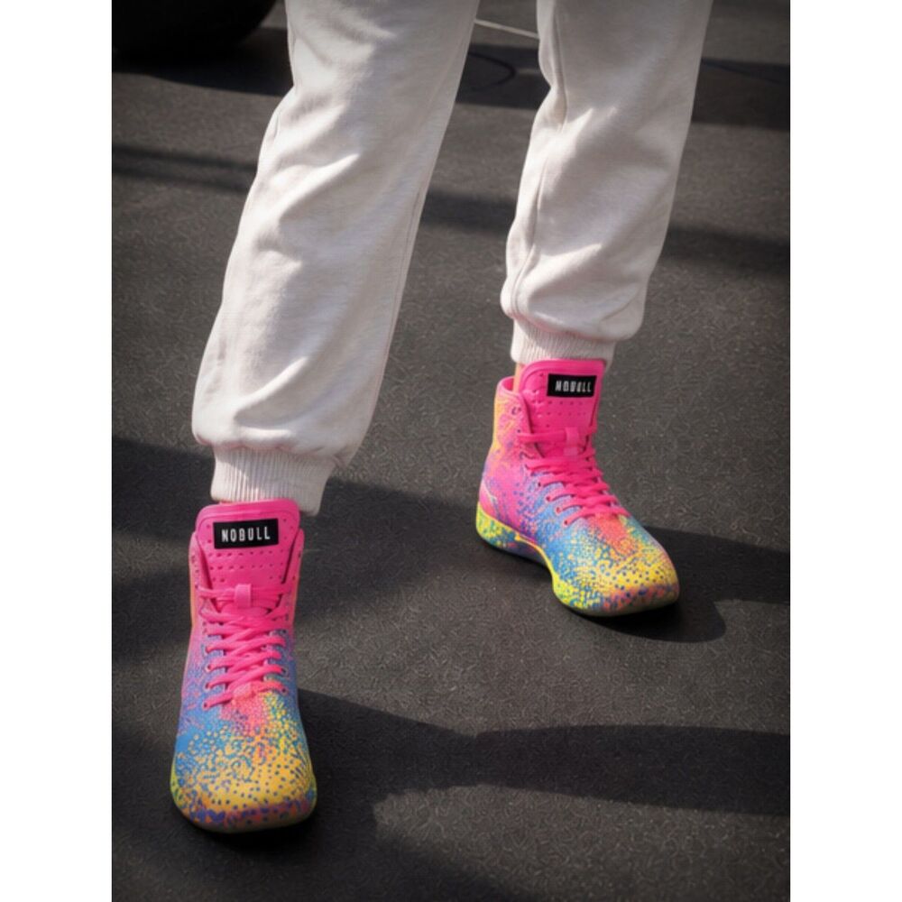 Nobull Outwork High-Top Women’s 9 / Men’s 7.5 Neon Pink Glitch SuperFabric